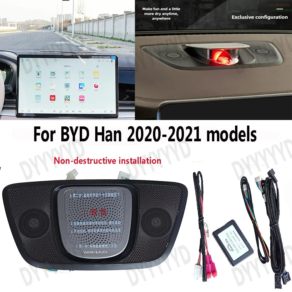Car Sound Speakers for BYD Seal 06 Dm-I EV Han EV Dmi Seal U Dmi Lifting Center Tweeters Audio LED Dinamic Ambient Lighting