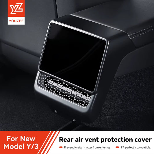 for Tesla Model 3/Y Highland Juniper Rear Center Console Air Outlet Cover Vent Outlet Dust Cover Car Styling Accessories