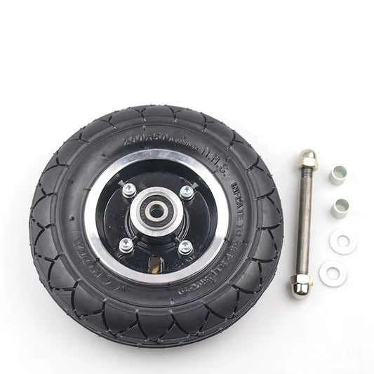 200X50 Electric Scooter Tyre Wheelcenter Axle Hub 8" Scooter Tire Alloy Wheel Pneumatic Tire Electric Vehicle 200*50