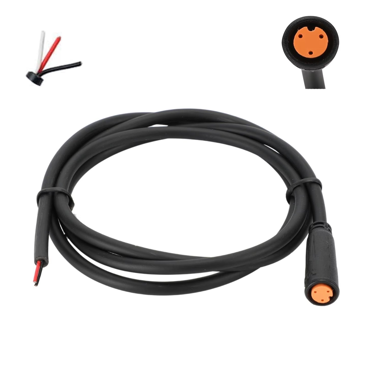 Ebike Cables - 2/3/4/5/8/9 Pins Electric Bike Extension Cables for Motor, Brakes, Gear Sensor, Display, Controller, and Throttle