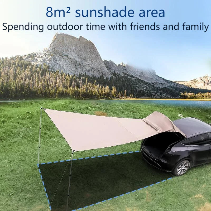 For New Tesla Model Y 2025-2020 Year Outdoor Car Trunk Tent Waterproof Car Trunk Extension Tent Sunshine-Proof Camping Equipment