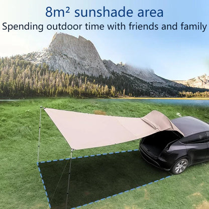 For New Tesla Model Y 2025-2020 Year Outdoor Car Trunk Tent Waterproof Car Trunk Extension Tent Sunshine-Proof Camping Equipment