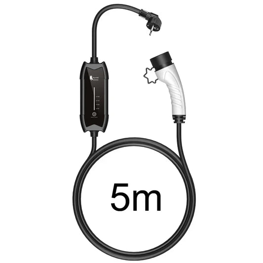 EV Portable Charger Type2 / GB/T Plug Connector 16A 1Phase 3.5KW Type1 5M Wallbox Charging Station for Electric Vehicle