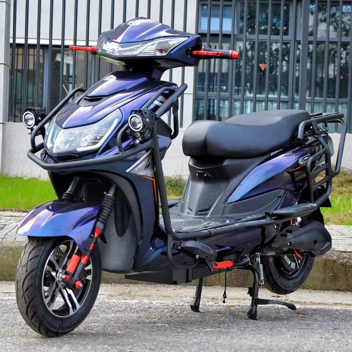 ZYH New Electric Vehicle 72V High-Power High-Speed Electric Motorcycle Long-Distance Running King Climbing Battery Car