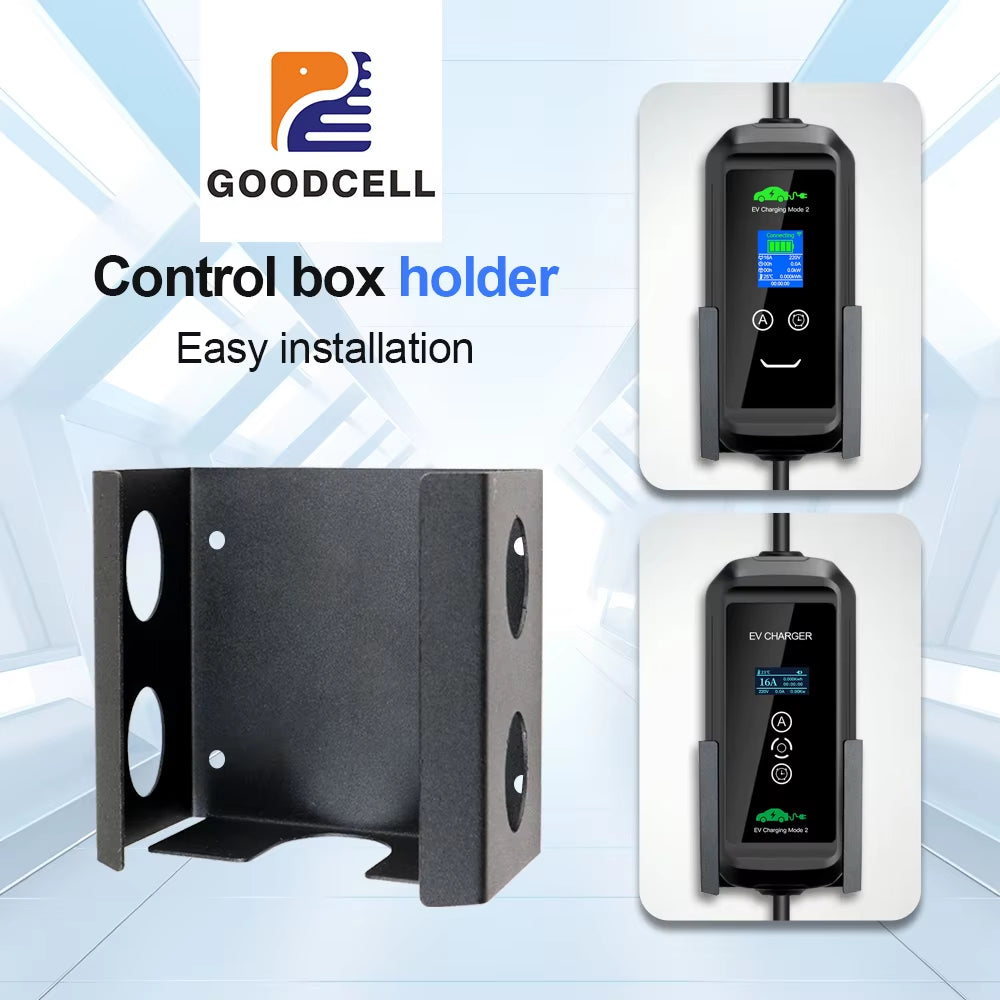 GOODCELL EV Charger Holder Wall Mounted, Durable EV Charging Cable Storage Hook for Electric Vehicles (Home/Garage Use)