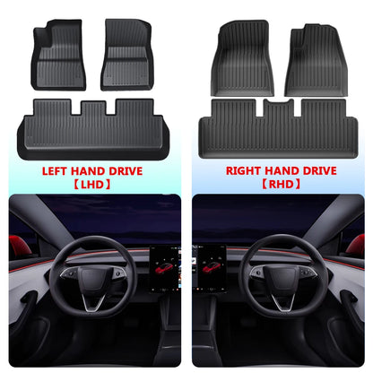 For Tesla New Model Y Juniper Launch 2025 Floor Mat TPE Carpet Waterproof Weather-Resistant Foot Pads Mats