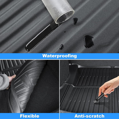 Trunk Mat for Tesla Model 3 2026, All Weather Durable TPE Trunk Protector,Waterproof Rear Cargo Liner for New Tesla Model 3 Highland Accessories 2024-2026