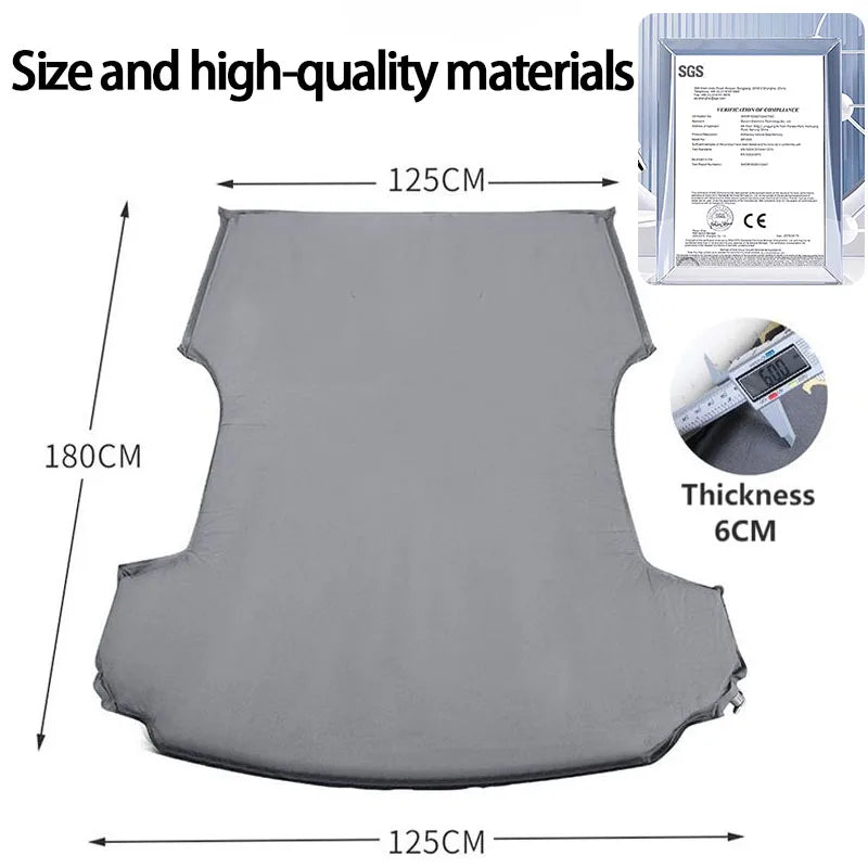 Inflatable Air Mattress for Tesla Model Y & Model 3 2017-2025 Outdoor Camping Inflatable Special Suede Fabric Car Travel Bed