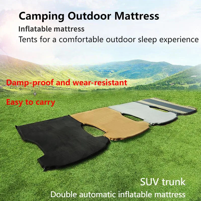 Inflatable Air Mattress for Tesla Model Y & Model 3 2017-2025 Outdoor Camping Inflatable Special Suede Fabric Car Travel Bed