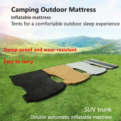 Inflatable Air Mattress for Tesla Model Y & Model 3 2017-2025 Outdoor Camping Inflatable Special Suede Fabric Car Travel Bed
