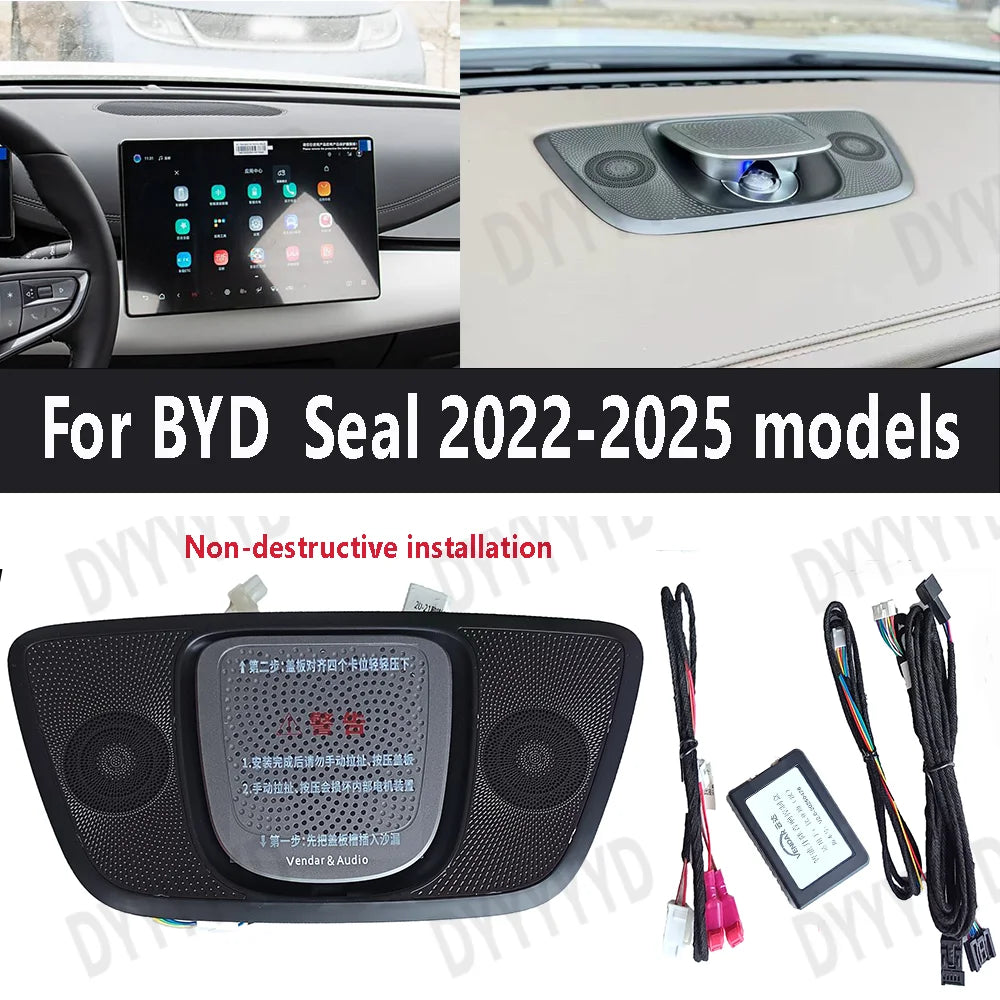 Car Sound Speakers for BYD Seal 06 Dm-I EV Han EV Dmi Seal U Dmi Lifting Center Tweeters Audio LED Dinamic Ambient Lighting