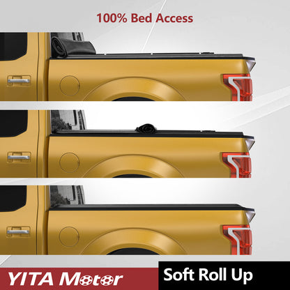 6.9Ft Bed Soft Roll up Tonneau Cover for 2020-2025 Chevy Silverado 2500 3500 HD