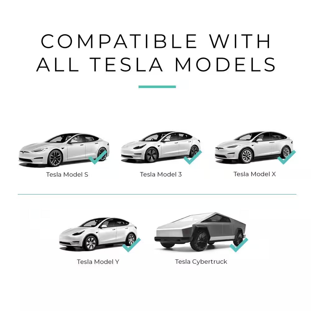 Level 1 Tesla Charger-110V, 15 Amp, NEMA 5-15 Plug, 16 Ft. Extension Cord-Portable Electric Car Charger for Tesla