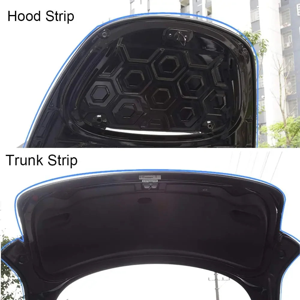 For Tesla 2017-2025 Model Y Juniper X S 3 Highland Door Seal Kit Soundproof Rubber Weather Strip Wind Noise Reduction Kit