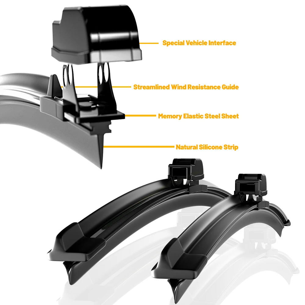 Car Wiper Blades for BYD Atto 3 Yuan plus Atto3 2021 2022 2023 Front Windshield Brushes Windscreen Window Cutter Accessories