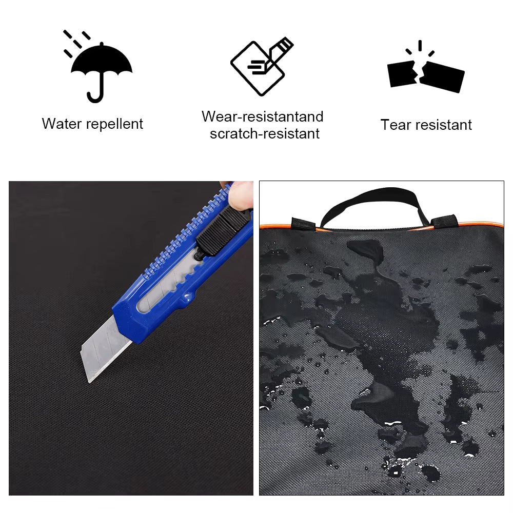 EV Cables Bag Electric Vehicle Charger Case EV Charging Cable Storage Bag Zipper Closure Car Chargers Oxford Cloth