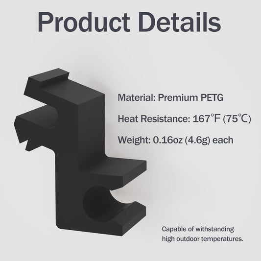 8 Clips Compatible with Undercover Tonneau Prop Rod, Parts for Truck Bed Cover,