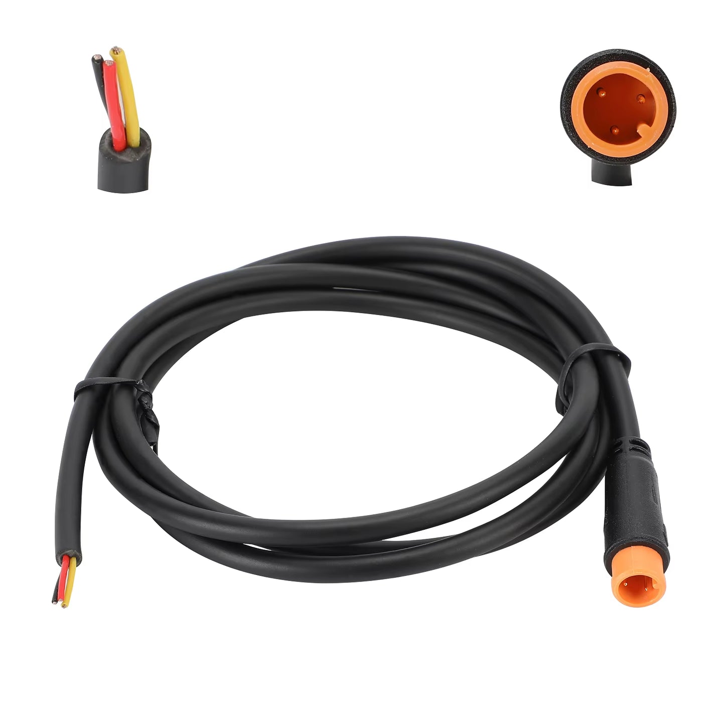 Ebike Cables - 2/3/4/5/8/9 Pins Electric Bike Extension Cables for Motor, Brakes, Gear Sensor, Display, Controller, and Throttle