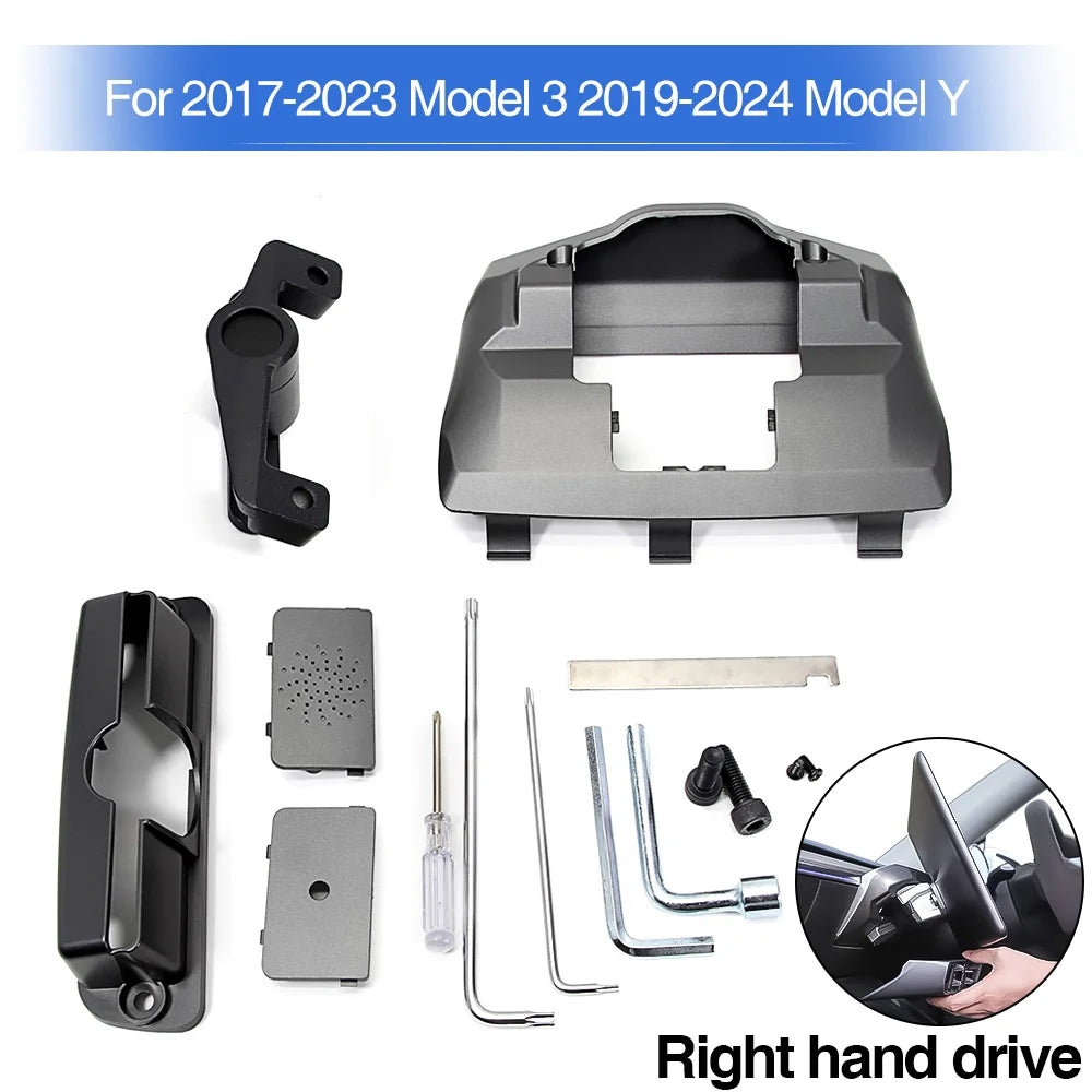 Screen Rotation Bracket for Tesla 2017-2023 Model 3 2019-2024 Model Y for 2024 Model 3 Highland Swivel Mount GPS Navigation