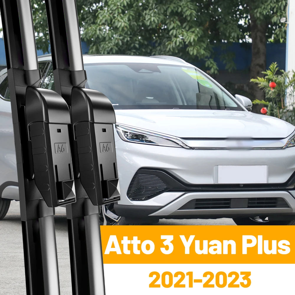 Car Wiper Blades for BYD Atto 3 Yuan plus Atto3 2021 2022 2023 Front Windshield Brushes Windscreen Window Cutter Accessories
