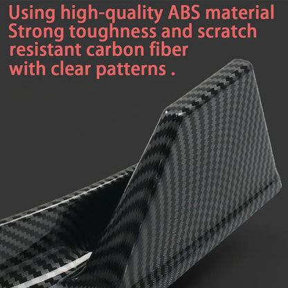 For Tesla Model 3 Highland 2024 2025Black Front Bumper Lip Chin Diffuser Body Kit Spoiler Deflector Tuning Accessories Modified