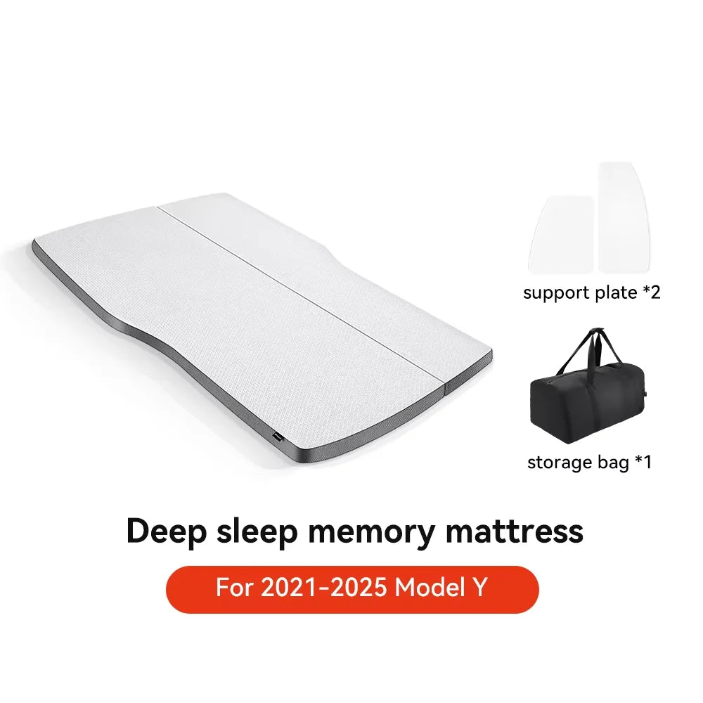 YZ for Tesla Model Y 2021-2025 Camping Mattress Memory Sponge Mattress Travel Bed Portable in Car Sleeping Outdoor Camping