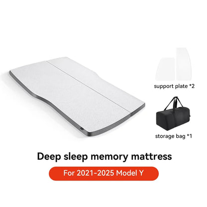 YZ for Tesla Model Y 2021-2025 Camping Mattress Memory Sponge Mattress Travel Bed Portable in Car Sleeping Outdoor Camping