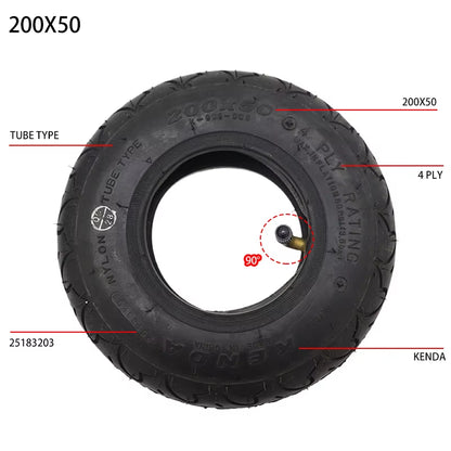 High Quality 200X50 Inner Outer Tire 8 Inch Mini Electric Scooter Tyre Electric Vehicle 200*50 Tire Accessories