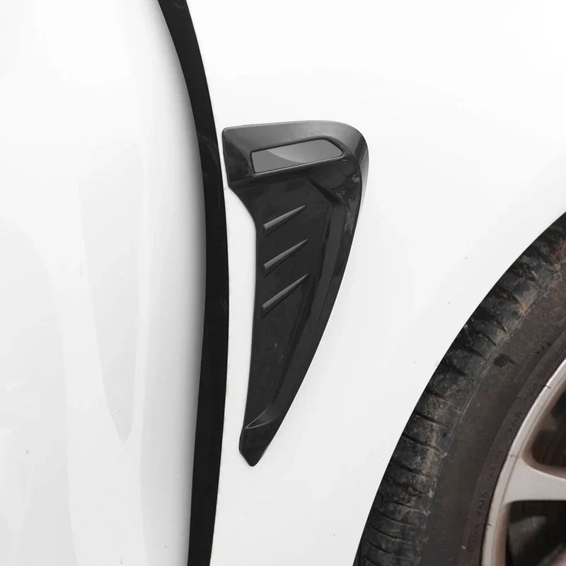 Car Shark 3D Gills Stickers Side Fender Vent Decoration Modification Hood Air Outlet Stickers for BYD Song Qin Han EV Tang DM