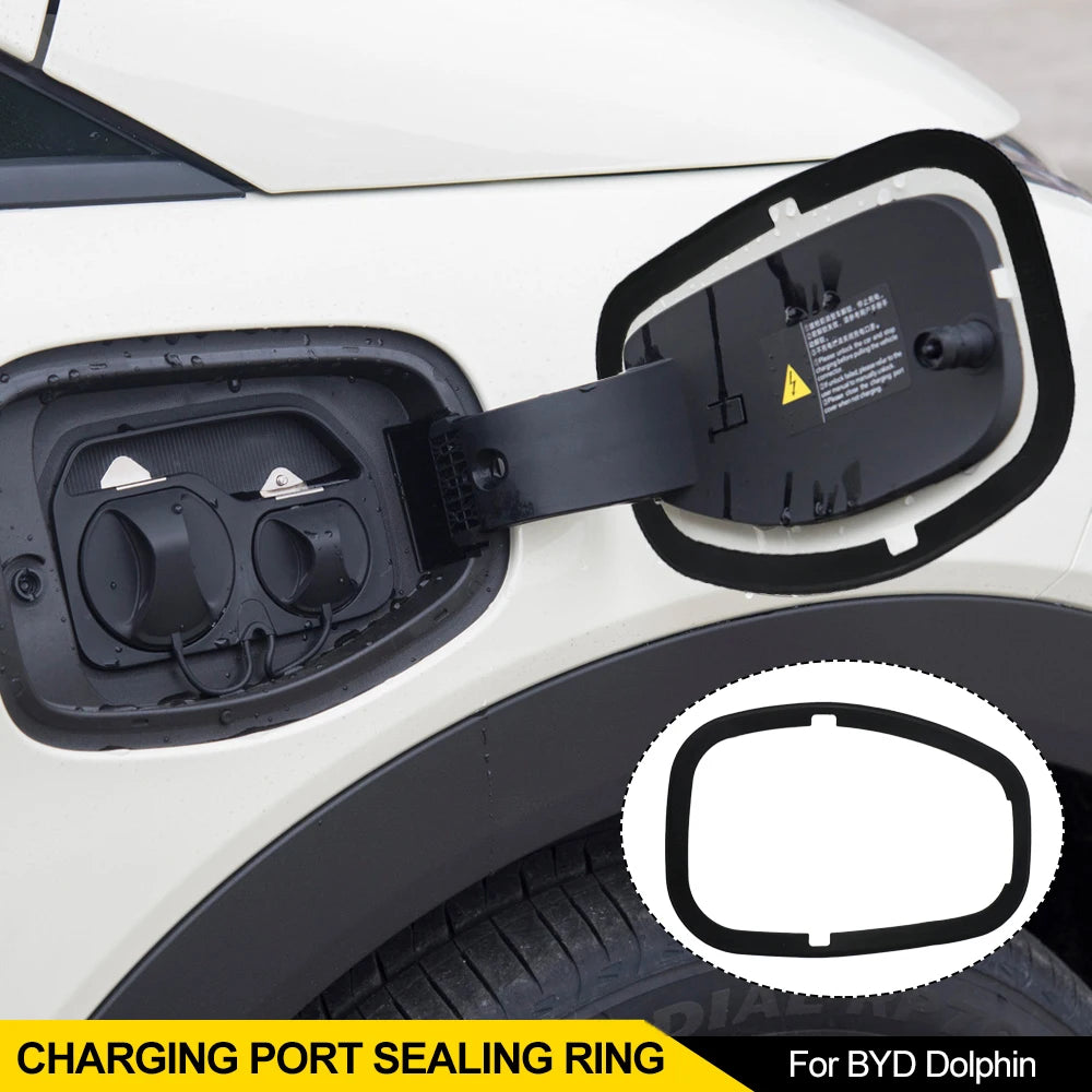 Car Charging Port Dust Plug Protective Cover Rubber Sealing Charging Port Sticker for BYD EV Atto 3 Yuan plus Dolphin Accessorie