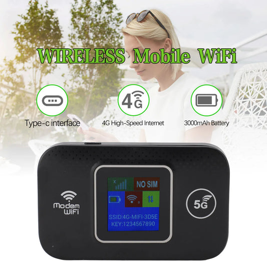 4G LTE Portable Wifi Wireless Router USB Powered 300Mbps High Speed Sharing up to 10 Wifi Devices 4G Mobile Wifi for Europe