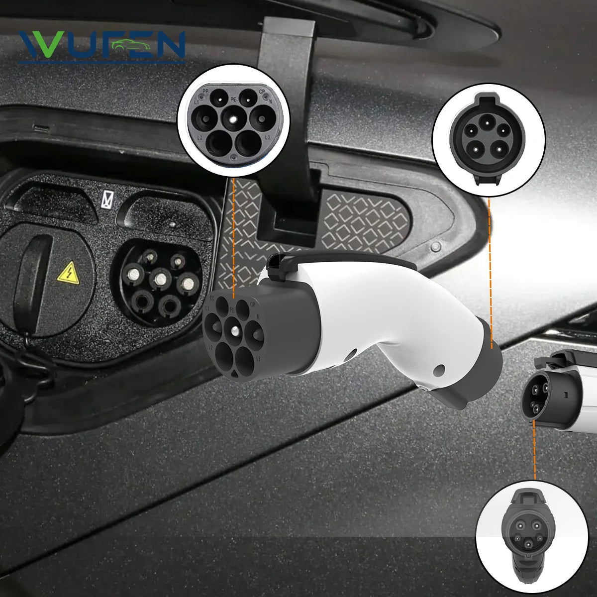 BYD Auto Exclusive Edition Adapter Type1 to GBT Adapter EV Charging J1772 to GBT Anti-Theft Adaptor Electric Car Charger