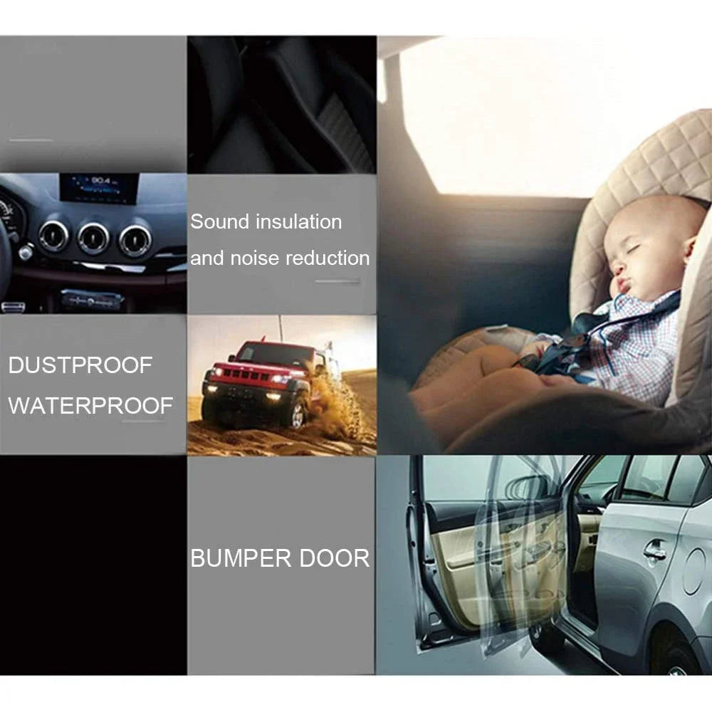 For Tesla 2017-2025 Model Y Juniper X S 3 Highland Door Seal Kit Soundproof Rubber Weather Strip Wind Noise Reduction Kit