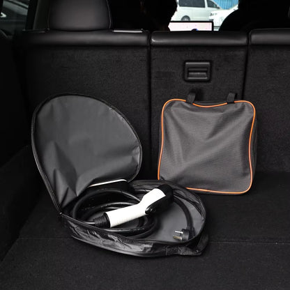 EV Cables Bag Electric Vehicle Charger Case EV Charging Cable Storage Bag Zipper Closure Car Chargers Oxford Cloth