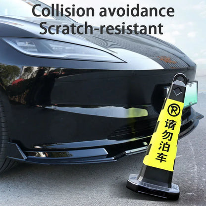 For Tesla Model 3 Highland 2024 2025Black Front Bumper Lip Chin Diffuser Body Kit Spoiler Deflector Tuning Accessories Modified