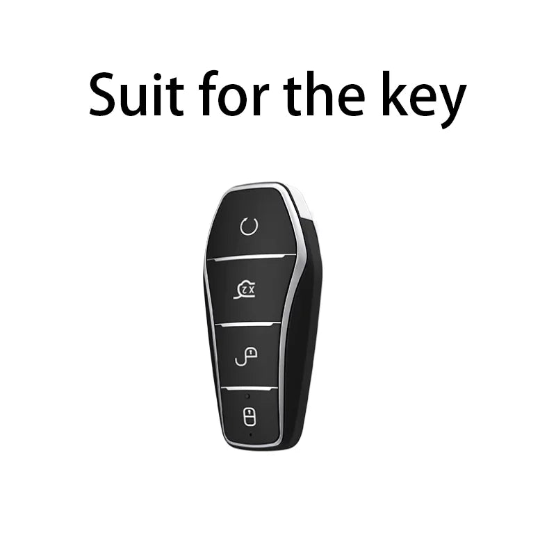 TPU Car Key Case for BYD Atto 3 Han EV Dolphin Durable Second Song Pro Tang Dm Qin plus MAX Yuan Key Bag Holder Cover Chain