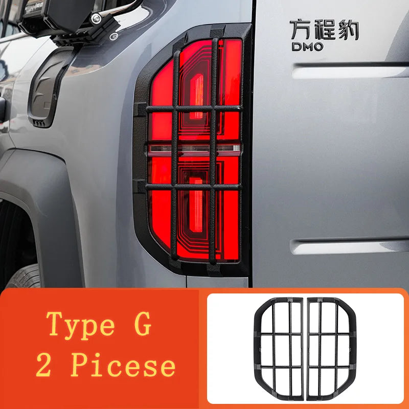 For BYD Equation Leopard 5 2023 2024 Car Tail Light Cover Guard Carbon Fiber Surround Taillight Auto Parts Car Accessories