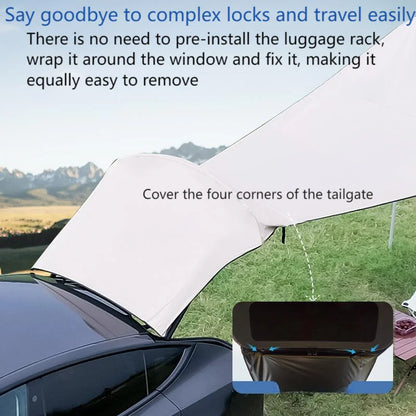 For New Tesla Model Y 2025-2020 Year Outdoor Car Trunk Tent Waterproof Car Trunk Extension Tent Sunshine-Proof Camping Equipment