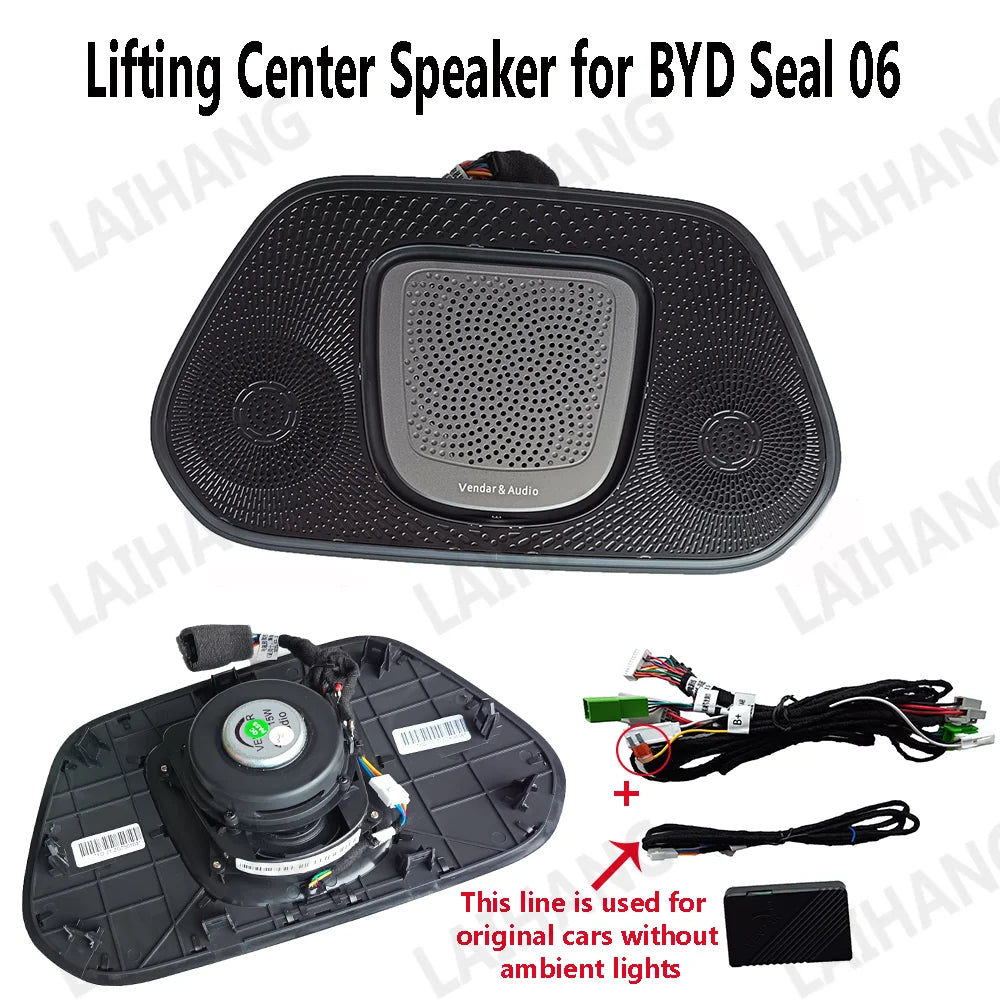 Auto Center Lifting Tweeter Speaker Setfor BYD Seal 06 Dm-I EV Han EV Dmi Seal U Dmi Audio Upgrade Ambient LED Lighting