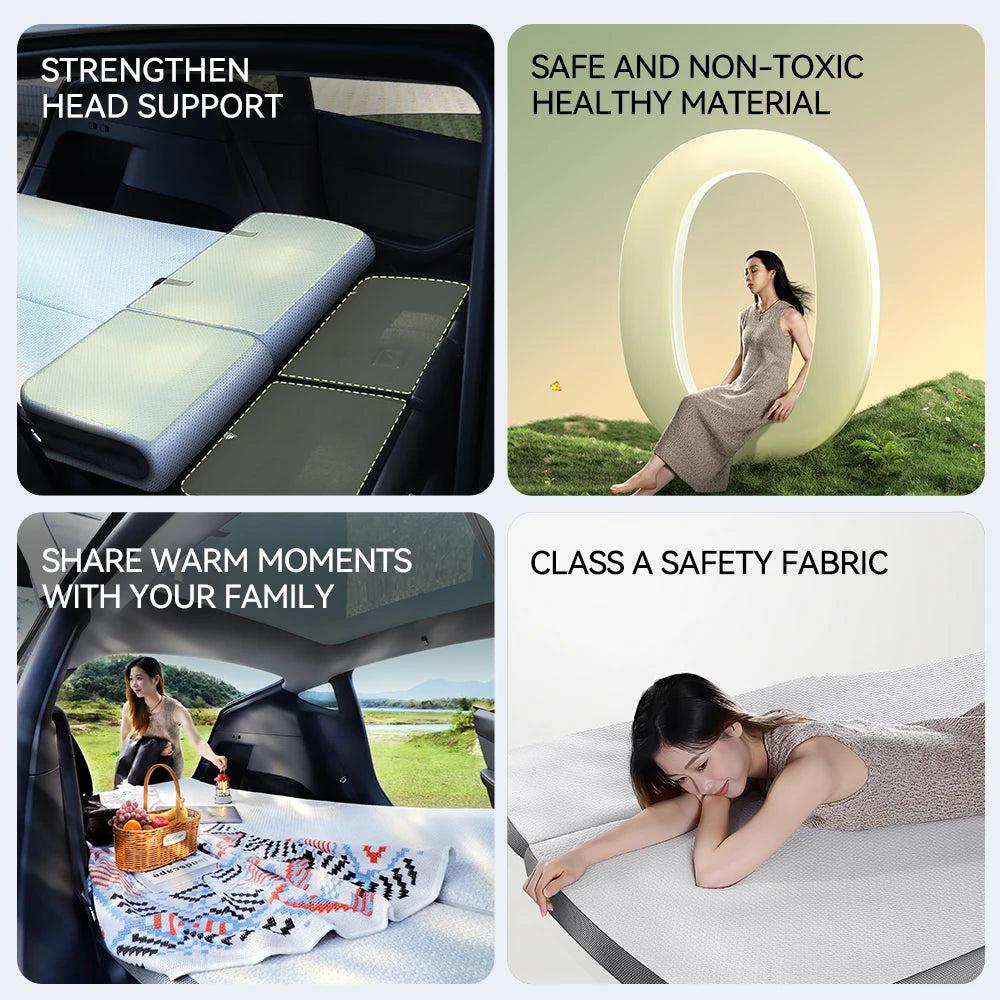 YZ for Tesla Model Y 2021-2025 Camping Mattress Memory Sponge Mattress Travel Bed Portable in Car Sleeping Outdoor Camping