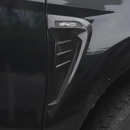 Car Shark 3D Gills Stickers Side Fender Vent Decoration Modification Hood Air Outlet Stickers for BYD Song Qin Han EV Tang DM