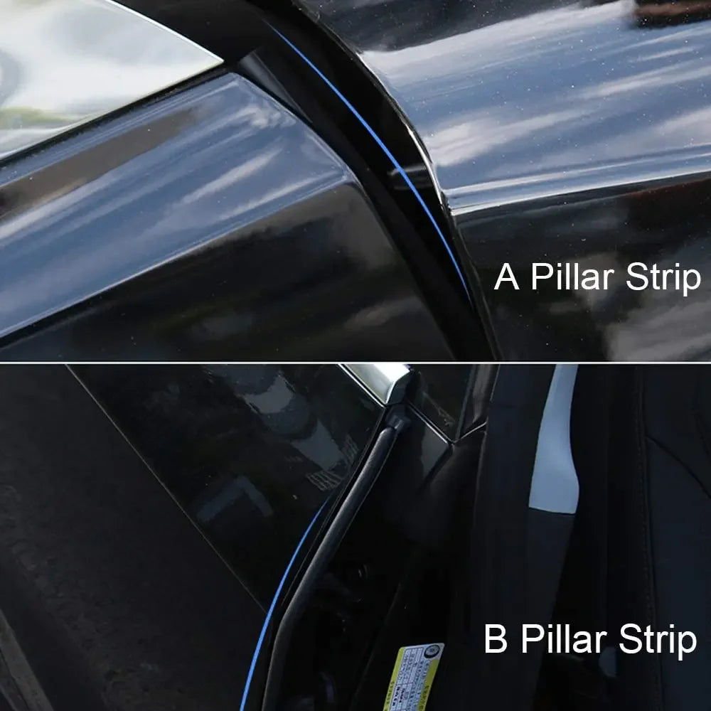 For Tesla 2017-2025 Model Y Juniper X S 3 Highland Door Seal Kit Soundproof Rubber Weather Strip Wind Noise Reduction Kit