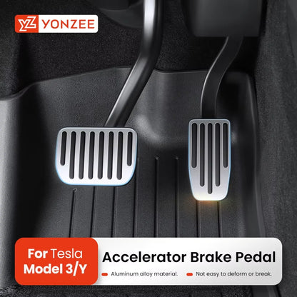 for Tesla Model 3 Model Y Highland 2017 to 2025 Foot Pedal Fuel Brake Pedal Rest Pedal Pads for Tesla Car Accessories