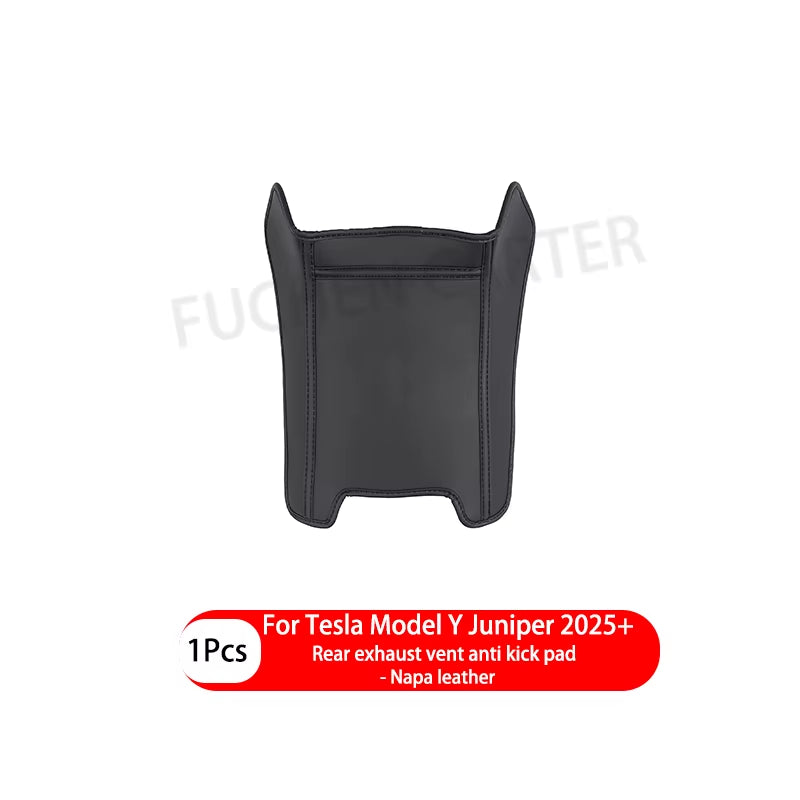 For Tesla Modely Juniper 2025+ Leather Side Defense Anti-Kick Pad Center Control Anti-Dirty Pad Protective Cover Car Accessories