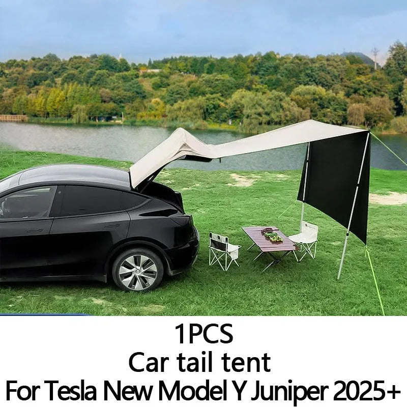 For New Tesla Model Y 2025-2020 Year Outdoor Car Trunk Tent Waterproof Car Trunk Extension Tent Sunshine-Proof Camping Equipment