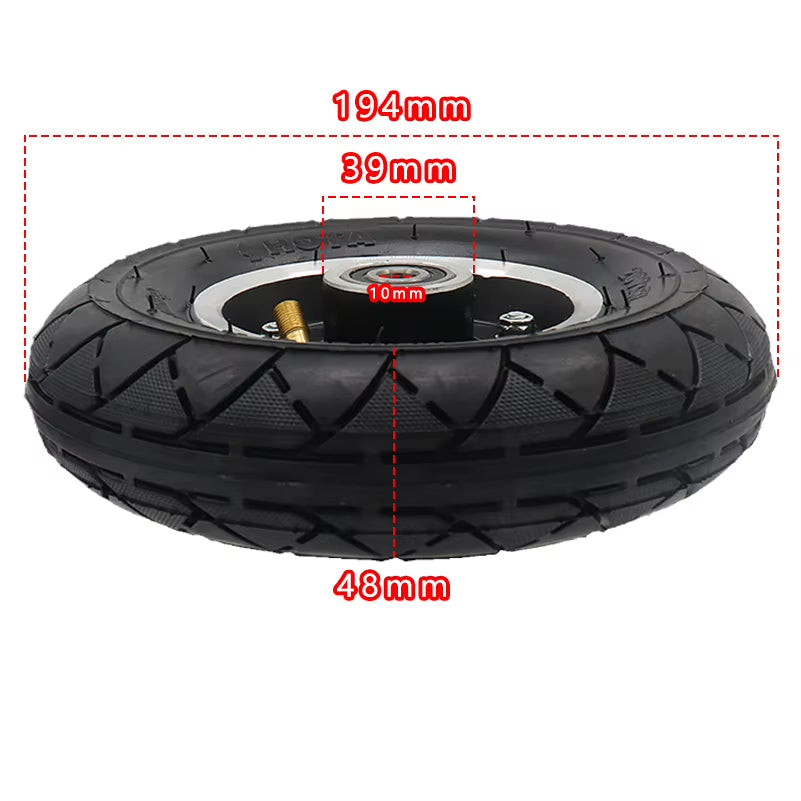 200X50 Electric Scooter Tyre Wheelcenter Axle Hub 8" Scooter Tire Alloy Wheel Pneumatic Tire Electric Vehicle 200*50