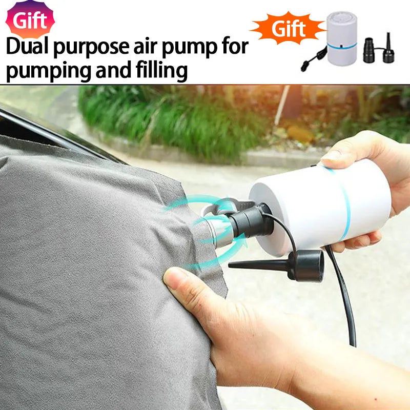 Inflatable Air Mattress for Tesla Model Y & Model 3 2017-2025 Outdoor Camping Inflatable Special Suede Fabric Car Travel Bed