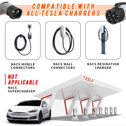 for Tesla Charging Station Tesl a to GBT Electric Car 250V EV Charger 32A 7KW NACS to GBT with Anti-Theft Lock Adapter BYD