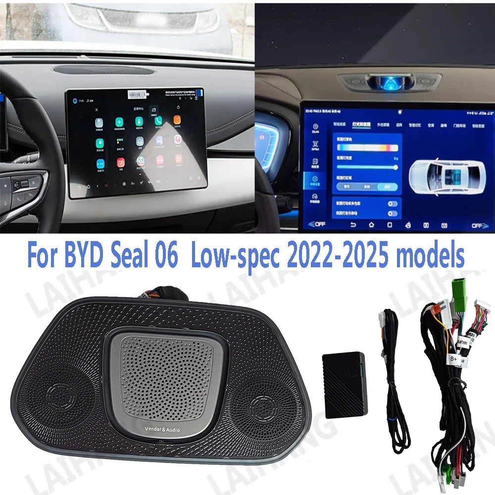 Auto Center Lifting Tweeter Speaker Setfor BYD Seal 06 Dm-I EV Han EV Dmi Seal U Dmi Audio Upgrade Ambient LED Lighting
