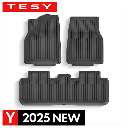 For Tesla New Model Y Juniper Launch 2025 Floor Mat TPE Carpet Waterproof Weather-Resistant Foot Pads Mats